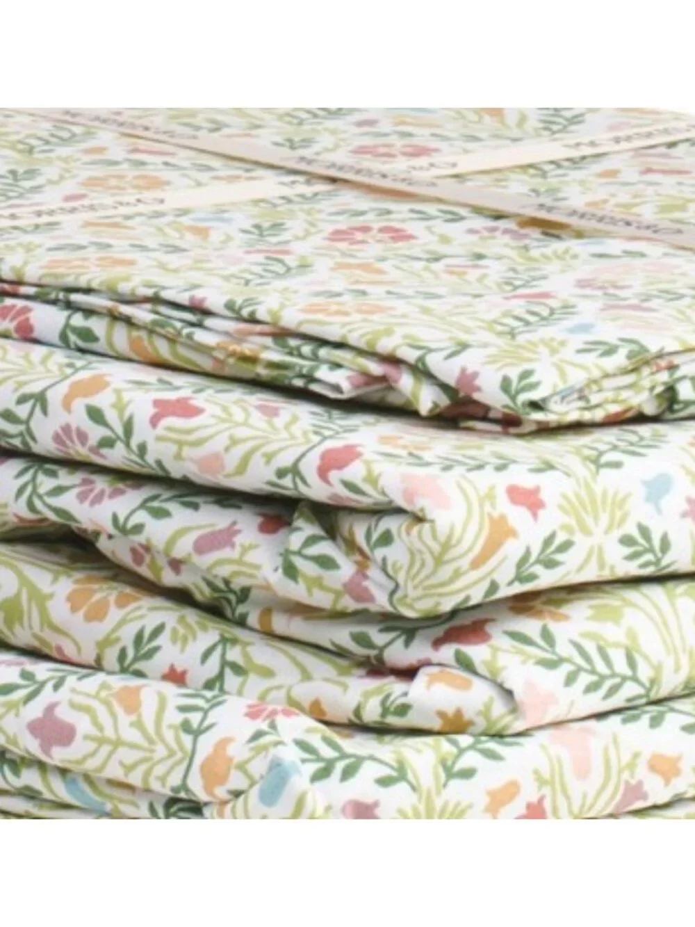 MORRIS & CO. Cotton Percale Bellflower Sheet Set
